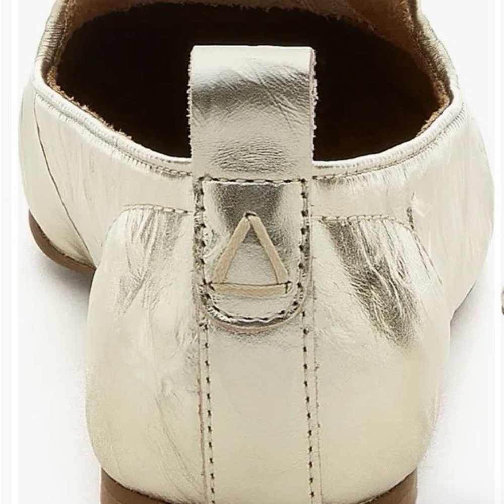 Kelsi Dagger Metallic Gold Loafers - Picture 4 of 9